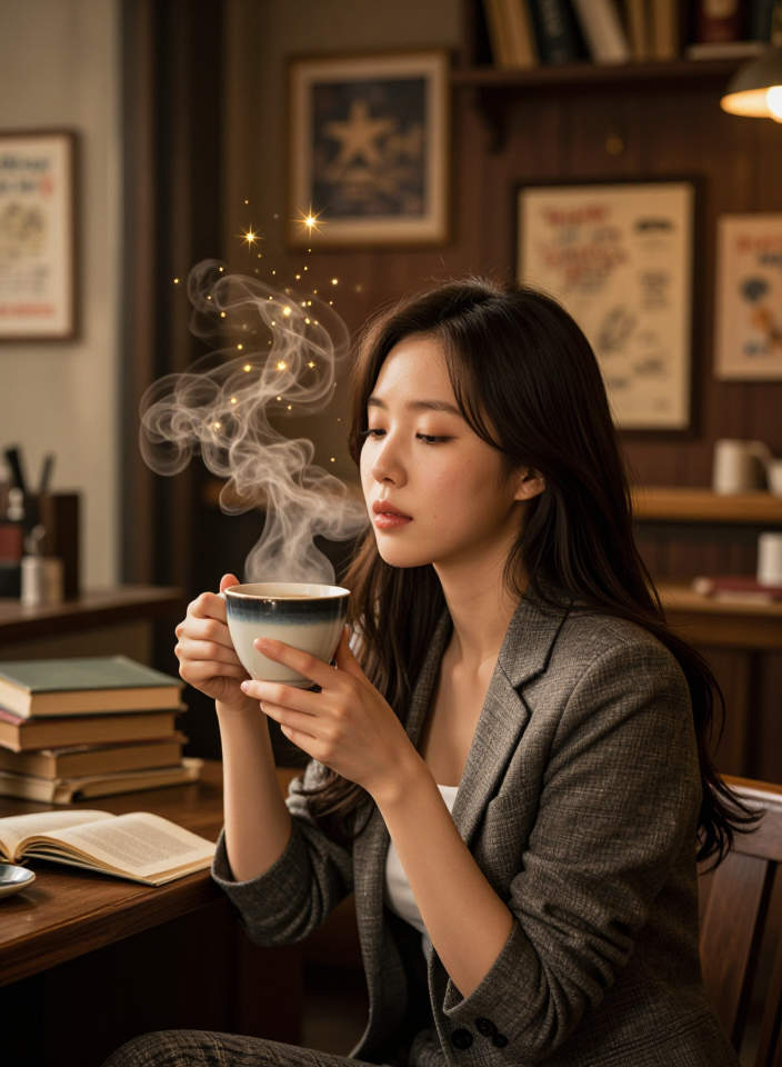 카페의 마법스러운 향기