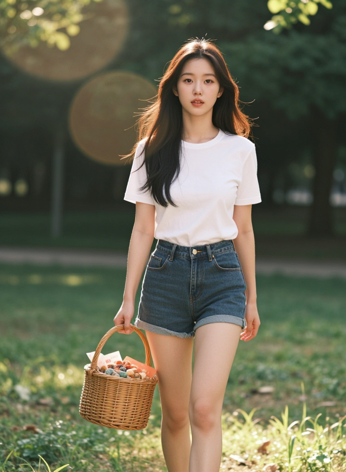 햇살 가득한 산책길